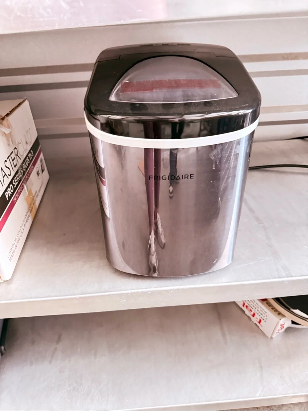 White Plastic Storage Bin with Matching Scoop for Kitchen Organization